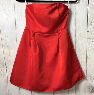 Princess Polly Red Corset Mini Dress Strapless US 4 thumbnail 1