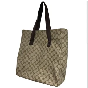 Gucci Supreme GG shopper tote authentic Leather & canvas Very good condition thumbnail 2