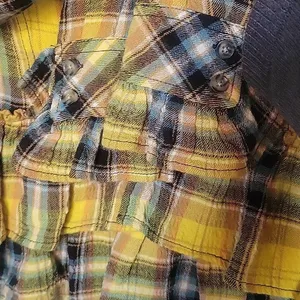 Free People we the Free Women's Rufled Up Plaid Shirt Jacket Size XS thumbnail 6