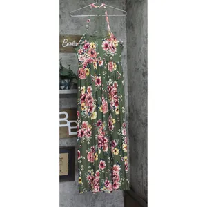 NWT Jamie & Layla Womens Petite Floral-Print Empire Maxi Dress Green Multi PL thumbnail 6