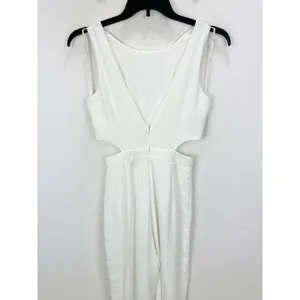 NEW Lulus Moments to Remember White Sleeveless Wide Leg Cutout Jumpsuit Small thumbnail 9
