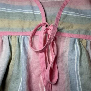 Vintage Katy Womens Size Small Nightgown Pastel Striped Maxi House Dress USA thumbnail 10