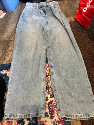 Collusion dad Light Blue Women’s Wide Leg Jeans thumbnail 5