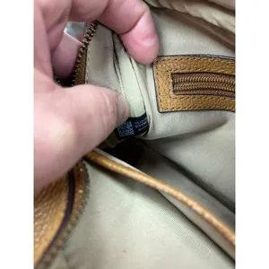 Michael Kors wms woven brown leather gold ware crossbody shoulder bag SKU 9907 thumbnail 13
