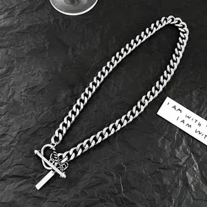 Link Chain Necklace for Men Women Streetwear Unisex Hip Hop Style thumbnail 4
