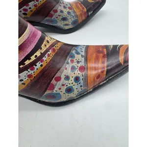 Nomad Yippy Women's Multicolor Western Cowboy Rain Boots Size 7 Artistic thumbnail 5