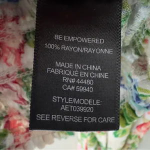 AFRM Revolve Sophie Smocked Top Floral Long Sleeve Square Neck Colorful Spring S thumbnail 10