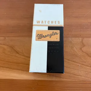 Wrangler Montana Silversmiths Cowhide Print Watch Silver Tone WR181 New in Box thumbnail 5