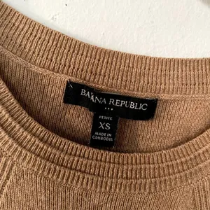 Banana Republic brown tan fit and flare knit dress cotton‎ nylon women size XS thumbnail 3