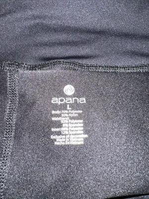 Apana Black Performance Drawstring Athletic Shorts Size L 0918265 thumbnail 4