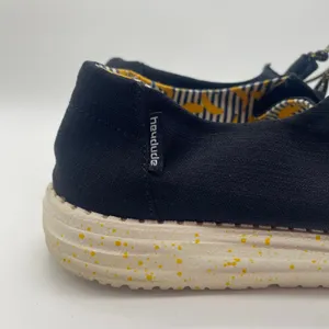 Hey Dude Black Bananas Canvas Wendy Slip-On Shoes Casual Minimalist Women size 8 thumbnail 5