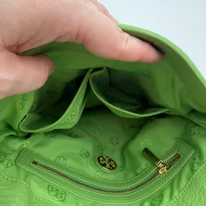 Tory Burch Crossbody Bag Green Pebbled Leather Preppy Classic Colorful Designer thumbnail 8