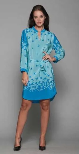 Amanda Uprichard Vintage 90s Bright Blue Soft Acrylic Knit Short Sleeve Sweater Top Size 14 / L thumbnail 1