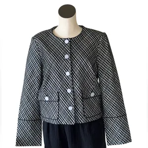 NWT SPANX Ponte Lady Jacket Jacquard # 21039R thumbnail 4
