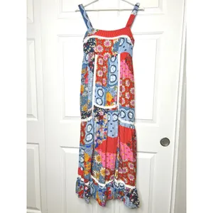 In Loom Multicolor‎ Patchwork Floral Maxi Dress Small thumbnail 2