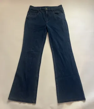 Halara Medium Petite Medium Wash Bootcut Stretch Jeans With Zipper Fly thumbnail 1