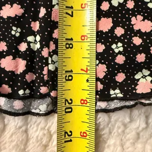 Free People Floral Mini‎ Slip Skirt NWT Black Motif Pink Ditsy Print Size 4 thumbnail 6