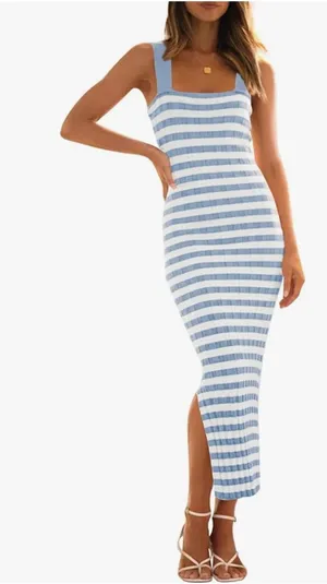 Merokeety blue dress thumbnail 1