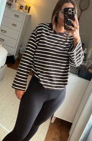H&M Striped Long Sleeve Tee thumbnail 1