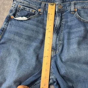 GAP ’90s Loose High Rise Jeans 10/30 Tall Medium Wash Straight Leg Side Slit Hem thumbnail 9