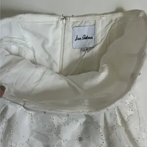 Sam Edelman Short Floral Beaded Dress Lab White Strapless Mini M73535 Womens‎ 4 thumbnail 8