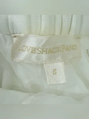 LoveShackFancy Madrid Ruffle Mini Skirt Small White Coquette Feminine Dainty thumbnail 6