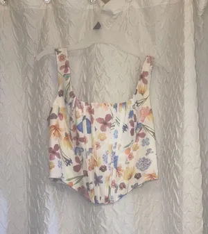Amazon Floral Corset Top thumbnail 4