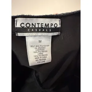 Contempo Casuals Strapless Tube Top Maxi Dress Black Floral Sheer Layer Size M thumbnail 3