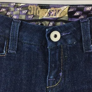 Miss Me Dark Blue Flair Wide Leg Low Rise Jeans 27 thumbnail 8