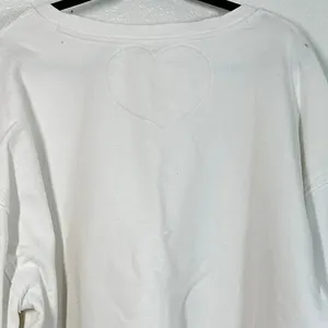 S Free People Trish Pullover Balloon Sleeve Sweatshirt top white women's thumbnail 5