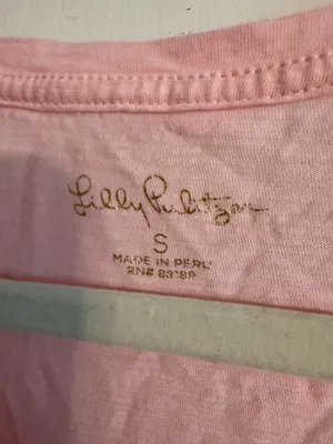 Pink Lilly Pulitzer V-Neck Shirt thumbnail 3
