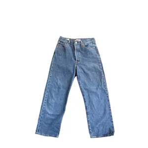 Levis Premium Ribcage Straight Ankle Jeans Blue W29 L27 High Rise Button Fly thumbnail 10