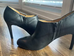 NWT Coach Black Heels/Booties with zipper - Size 7.5 thumbnail 1