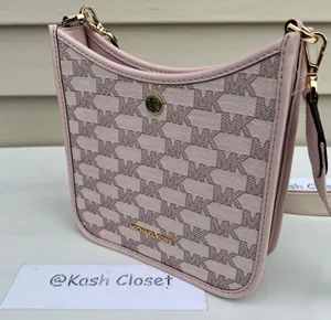 Powder Blush Multi Briley Small MK Signature Crossbody Bag thumbnail 4