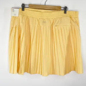 Calia Women Golf Skort Size XXL Orange 16" Ace Pleated Skirt Pickleball Academia thumbnail 2