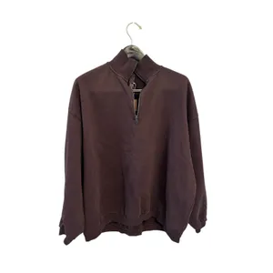 SKIMS Oversize Fleece Half Zip Pullover in Espresso small NWT thumbnail 5