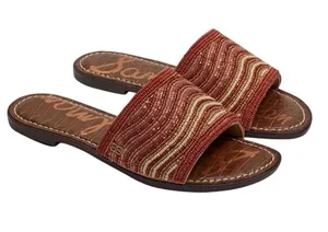 Sam Edelman Gallie Beaded Slide Sandal in Sunset Multi Size 7.5 New In Box thumbnail 1