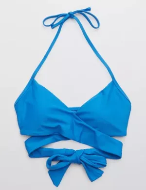 Aerie Wrap Halter Top & Crossover Bikini Bottom Set thumbnail 1