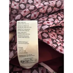 Anthropologie Maeve Avery Silk Wide Leg Pleated Trousers Geo Print 16 Tall New thumbnail 9
