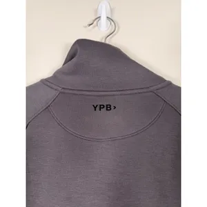 YPB Your Personal Best Womens‎ Gray Full Zip Cropped Jacket Mock Neck Medium thumbnail 4
