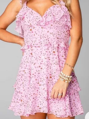 BUDDY LOVE Julia ruffle dress with stars thumbnail 1