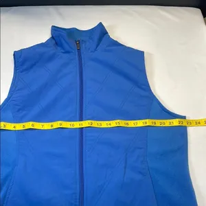 Columbia Blue Fleece Lined Full Zip‎ Vest Women's XL thumbnail 5