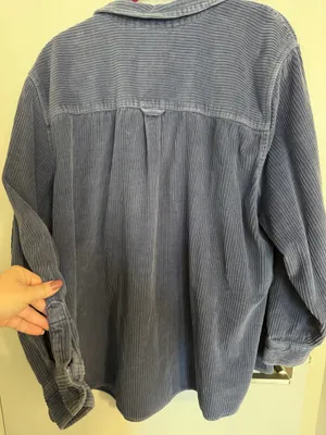 Blue/Purple Corduroy Shacket thumbnail 3