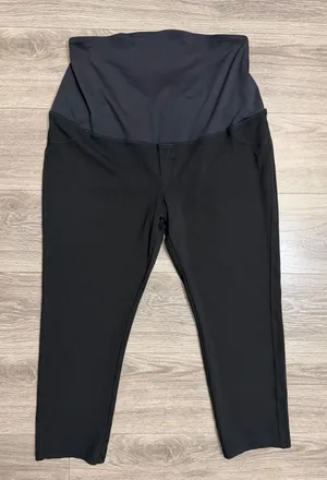 Isabel by‎ Ingrid & Isabel Womens XL Black Maternity Jeggings Full Belly Panel thumbnail 1