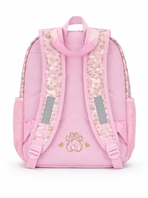 Wonder Nation Girl's 17" Leopard Cat Backpack & Lunch Box Set, Pink thumbnail 4