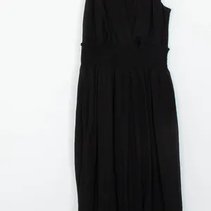 Anthropologie‎ Womens Black Bionda Plisse Jumpsuit Size S Smocked Waist Event thumbnail 5