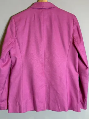 J. Crew Parke Blazer in Stretch Linen Women's 8 Vivid Fuchsia Career Preppy Chic thumbnail 9