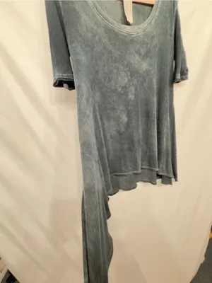 We The Free People Melrose Swing Tee Top Black Oversized XS #1727 thumbnail 6