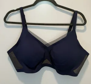 Honeylove Women's Crossover Wire Free Bra Blue Size XL thumbnail 1