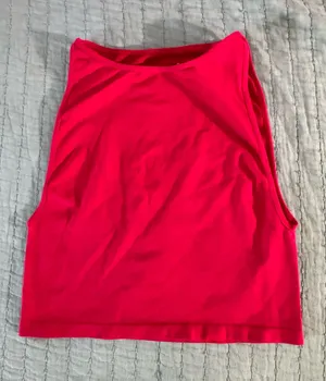 Free People Red Cropped Tank Top thumbnail 1